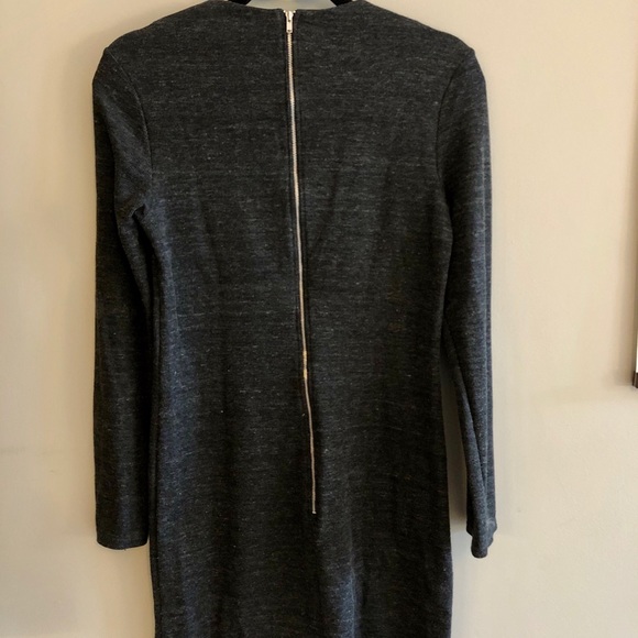 Heather Grey Longsleeve Dress Topshop size small - Picture 2 of 5